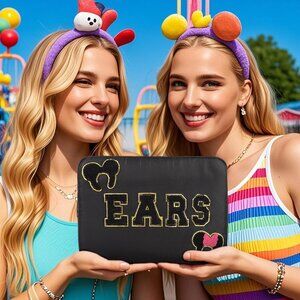 Mouse Ears Holder Organizer Travel Bag Vacation Headband